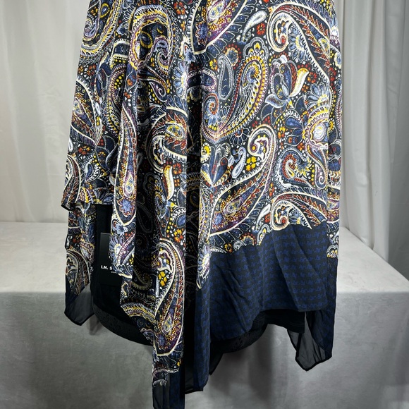 I.N. Studio Women's Paisley Sleeveless Blouse Size 2X - Picture 13 of 16